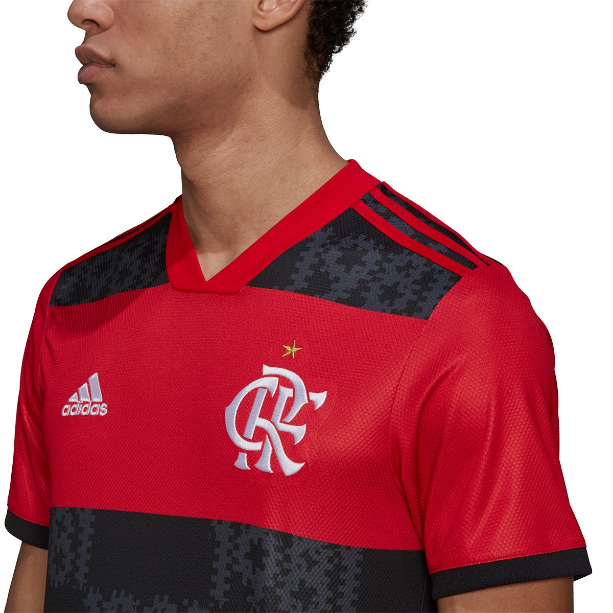 Camisa Flamengo I 21/22 s/n° Torcedor Adidas Masculina - Tam: P - 3