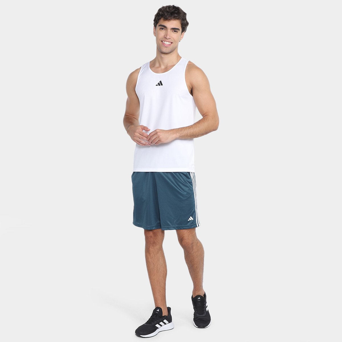 Bermuda Adidas 3S Masculina - Tam: M - 4