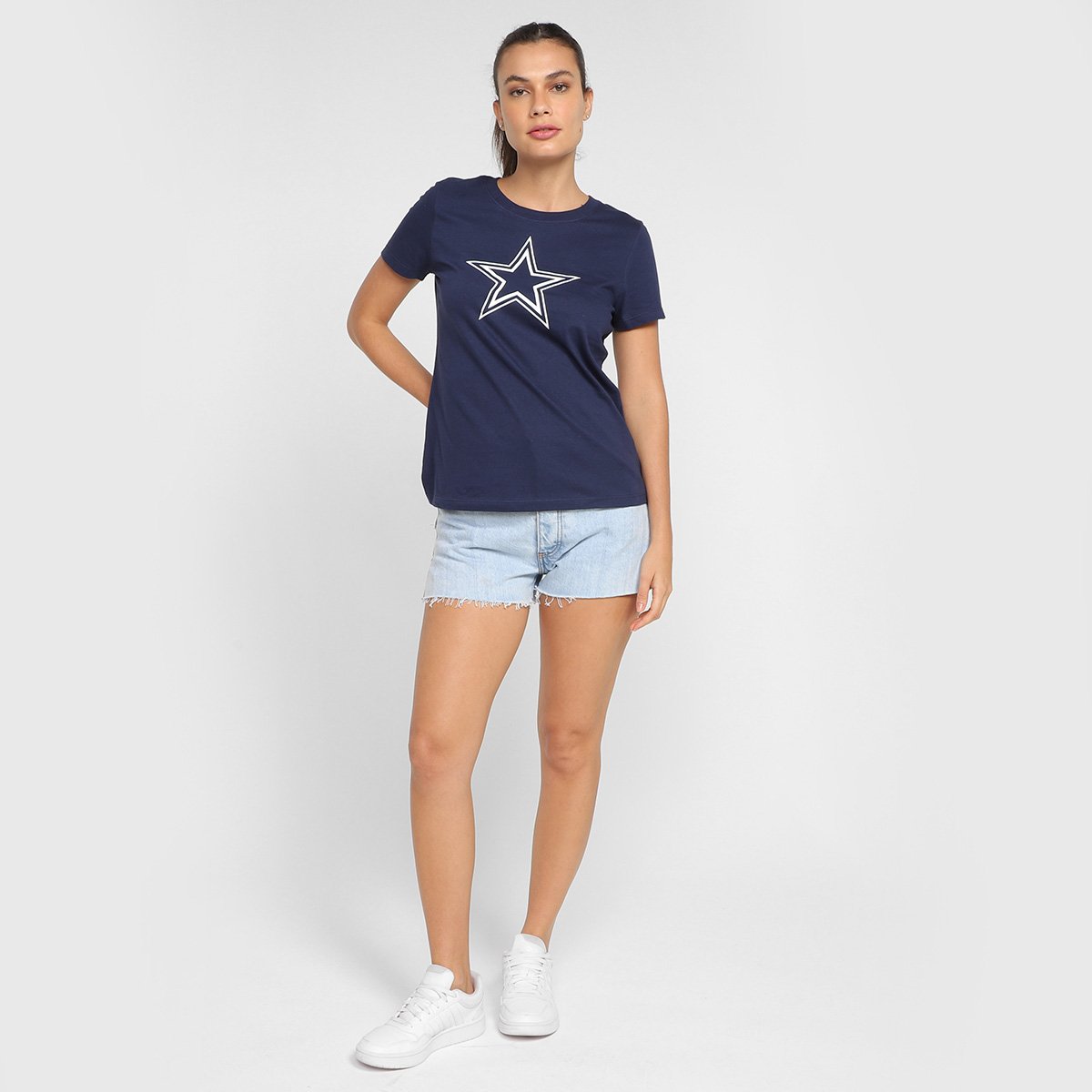 Camiseta NFL Nike Dallas Cowboys Logo Feminina - Tam: P - 3