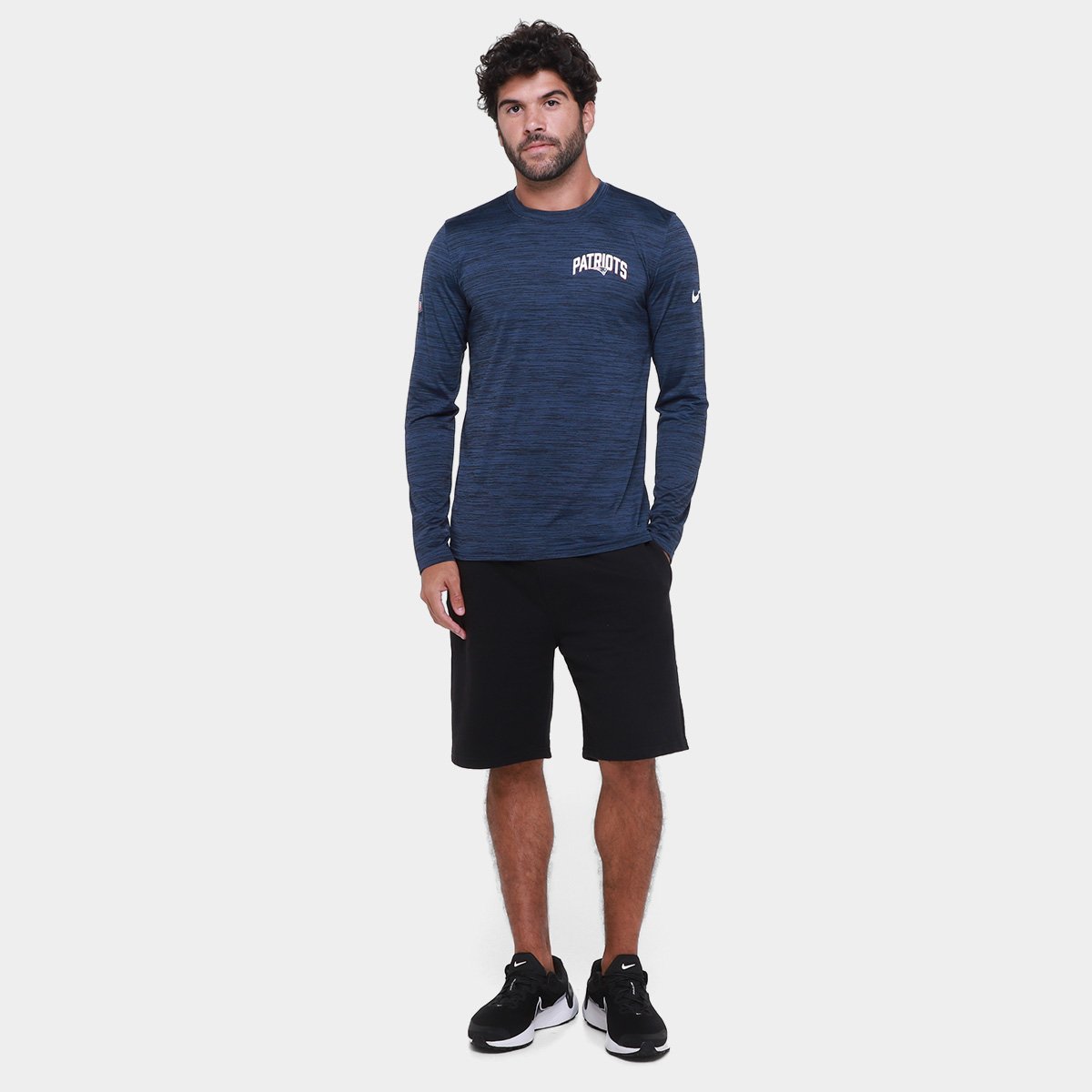 Camiseta Nike New England Patriots Drop 2 Dri-FIT Team Velocity Masculina - Tam: M - 3