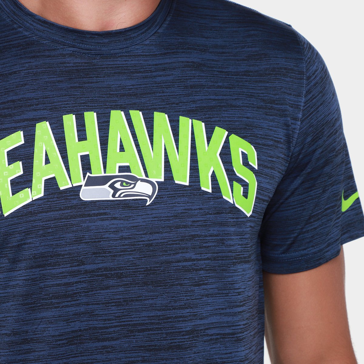 Camiseta Nike Seattle Seahawks Drop 2 Dri-FIT Team Velocity Masculina - Tam: P - 2