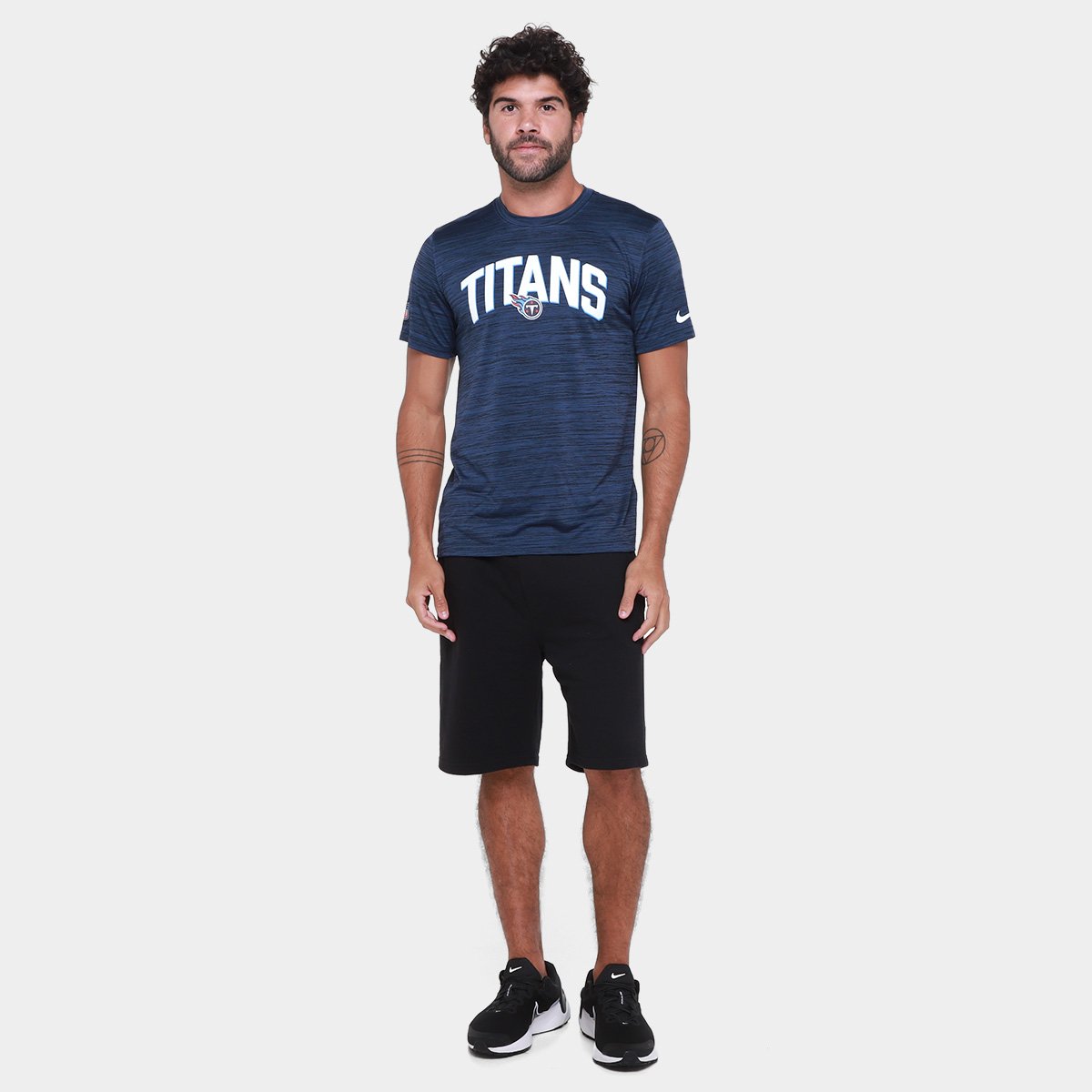 Camiseta Nike Tennessee Titans Drop 2 Dri-FIT Team Velocity Masculina - Tam: P - 3