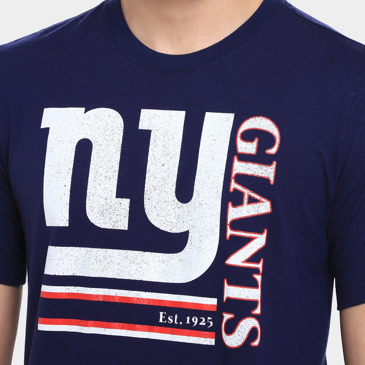 Camiseta Nike NFL New York Giants Triblend Logo Masculina - Tam: P - 2