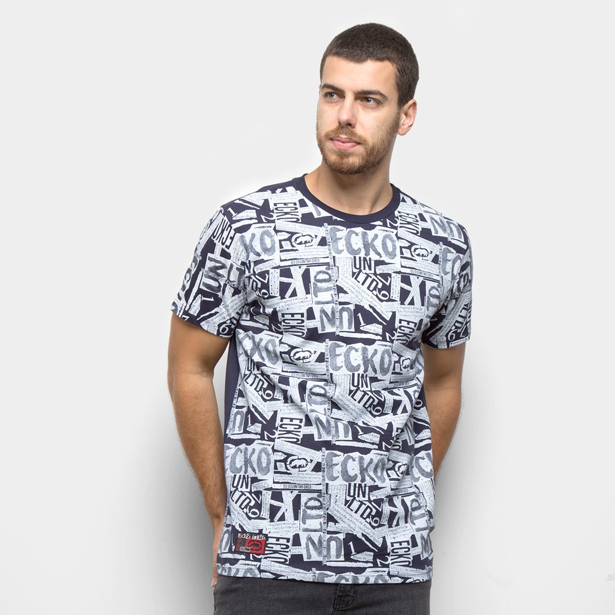 Camiseta Ecko Colagens Masculina