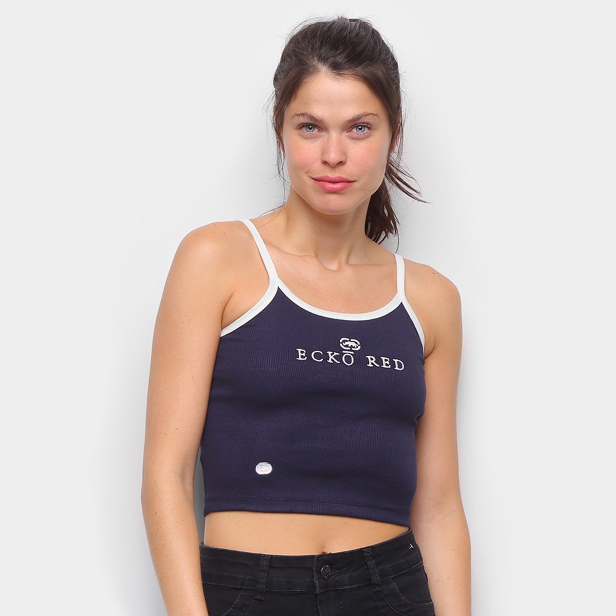 Regata Ecko Cropped Estampada Feminina