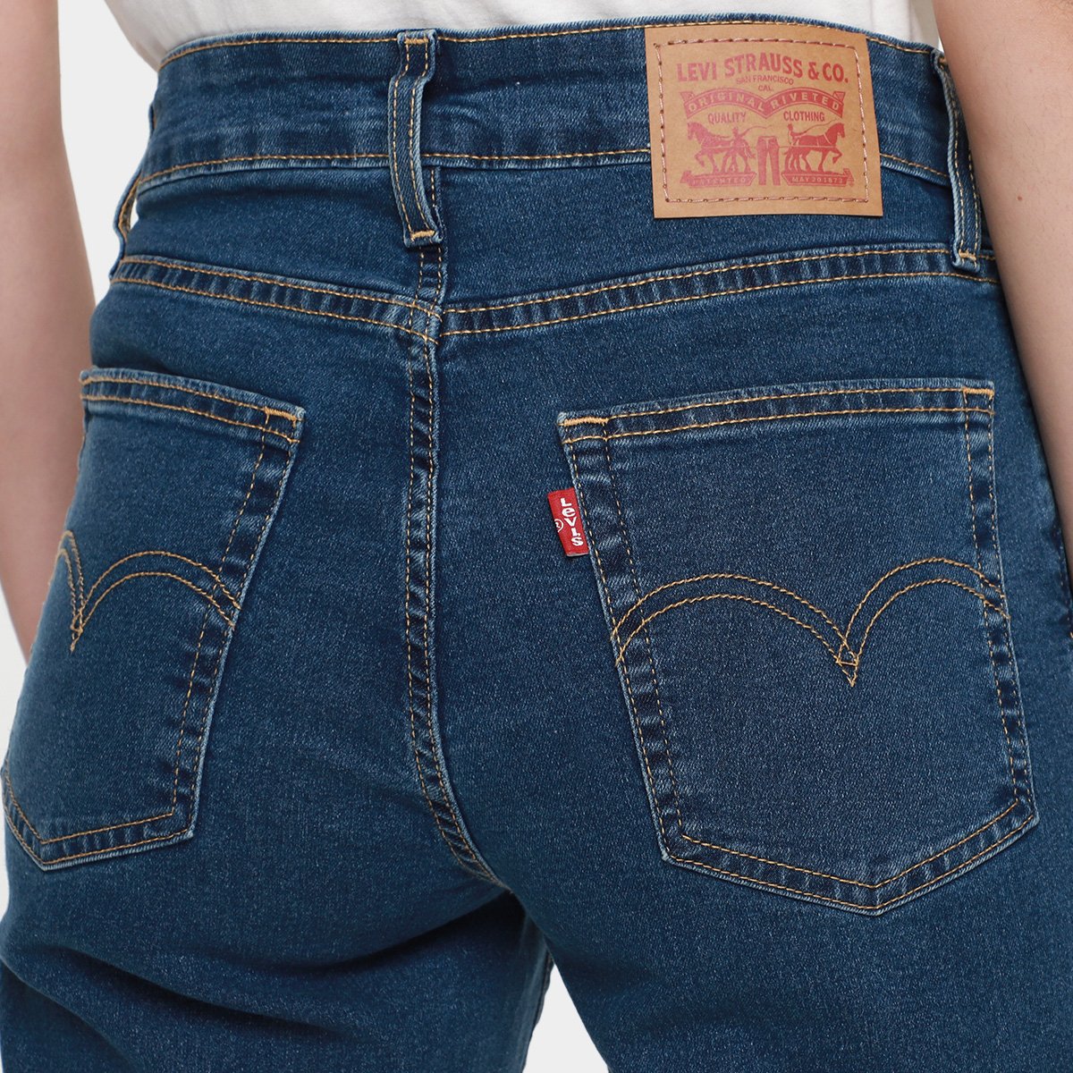 Calça Skinny Levis 721 High Rise Feminina - Tam: 46 - 3
