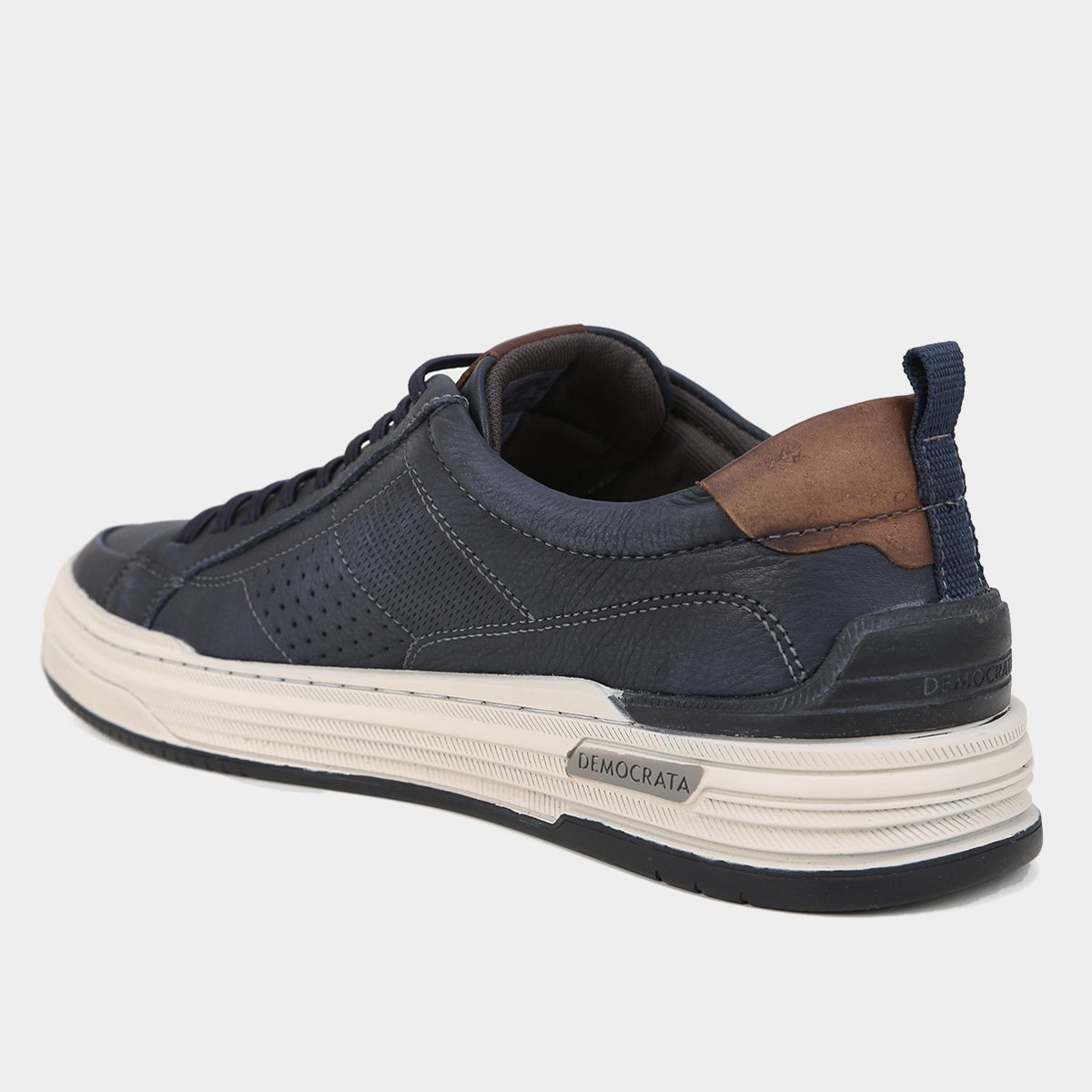 Tênis Couro Democrata Denim Mike Masculino - Tam: 43 - 2