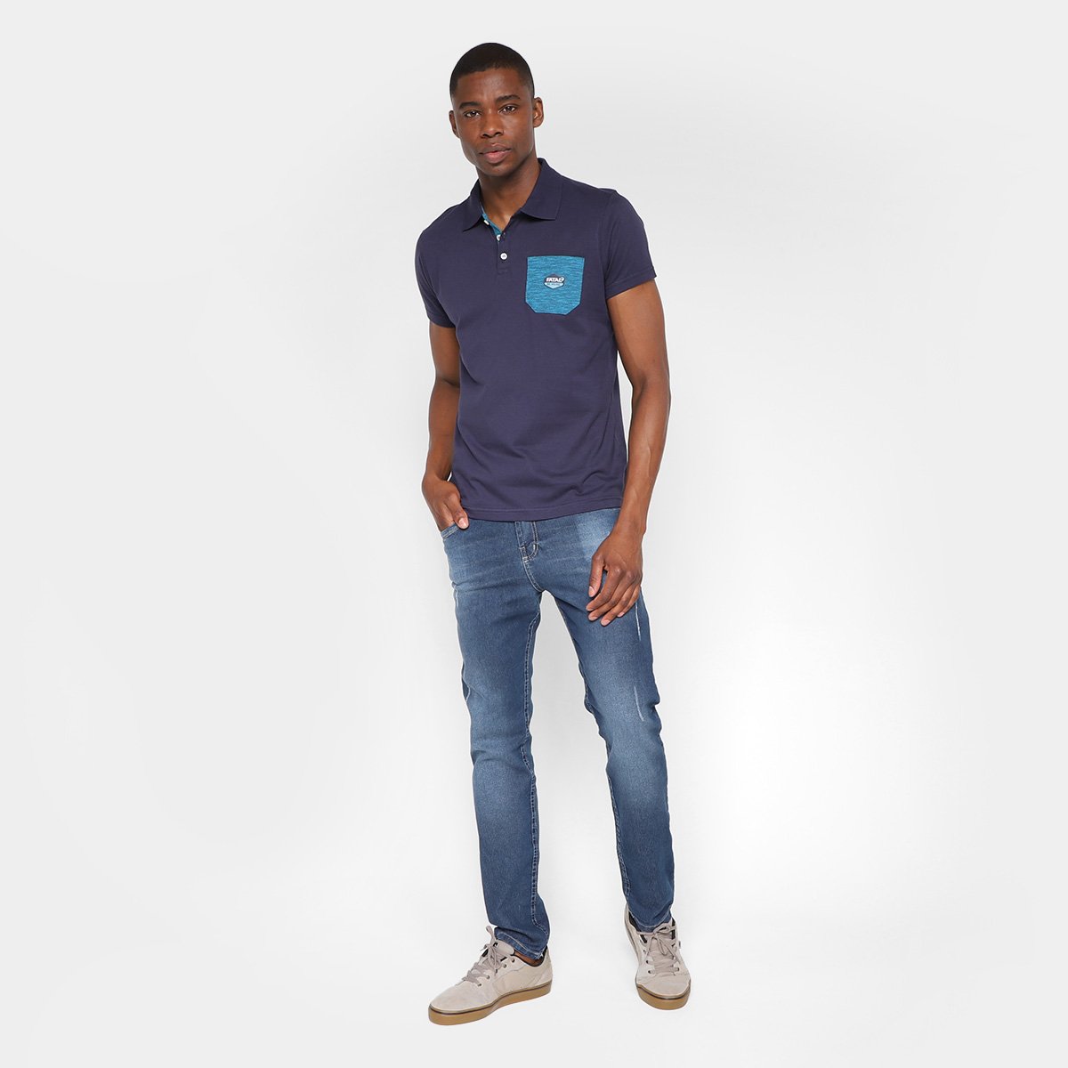 Camisa Polo Fatal Especial Orb com Bolso Masculina - Tam: P - 3