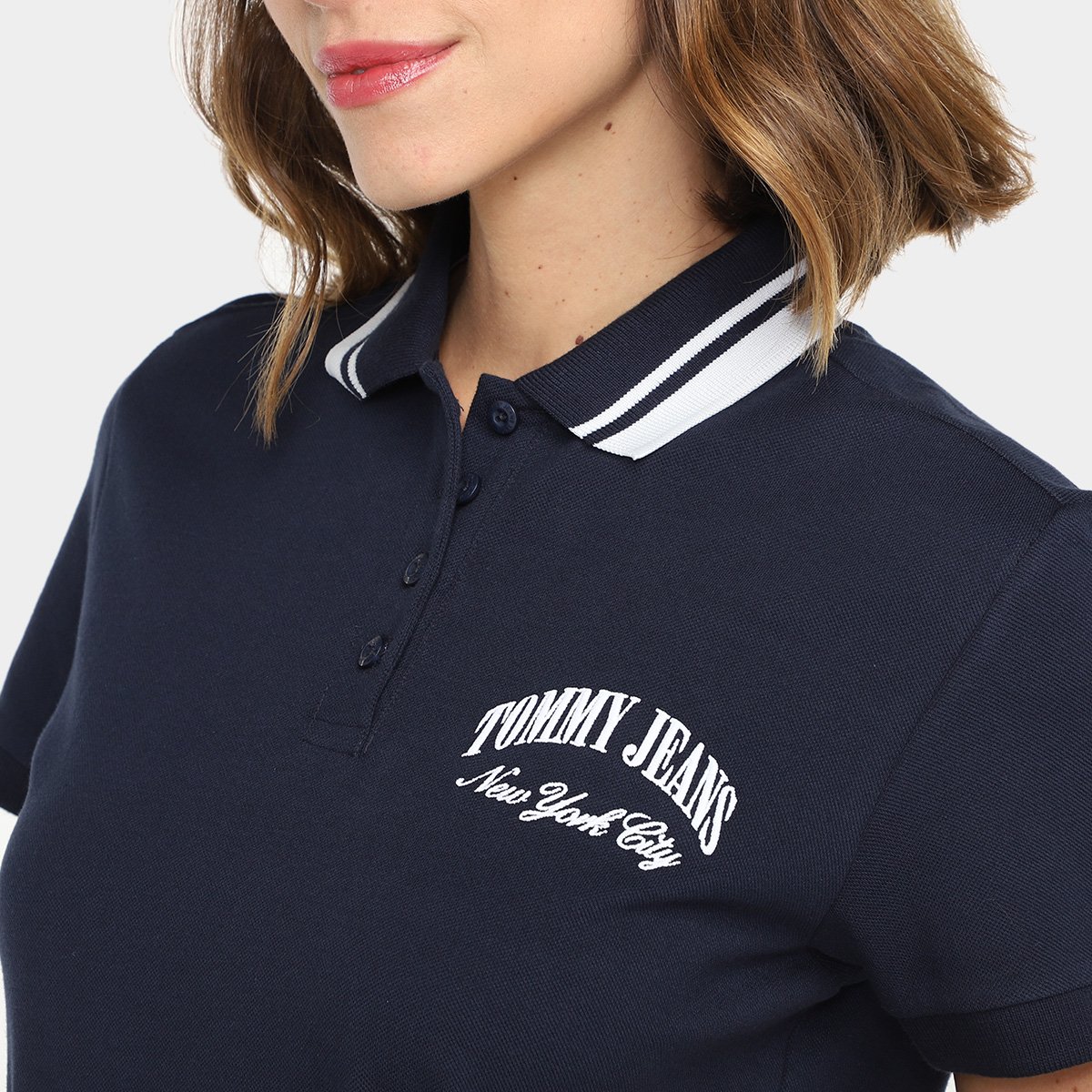 Vestido Curto Tommy Hilfiger Tipping Polo Feminino - Tam: M - 2