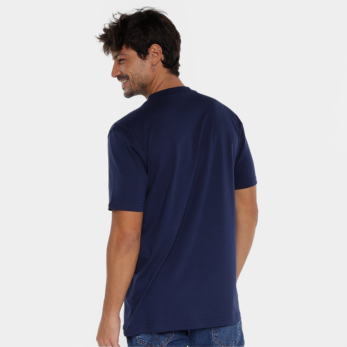 Camiseta Ellesse Estampada + Logo Bordado Masculina - Tam: P - 1