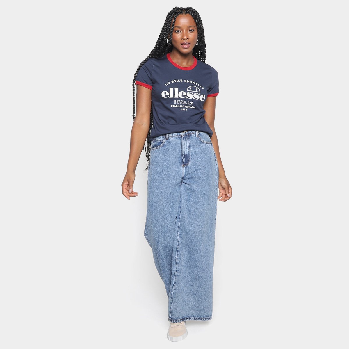 Camiseta Ellesse Casual Manga Curta Feminina - Tam: GG - 3