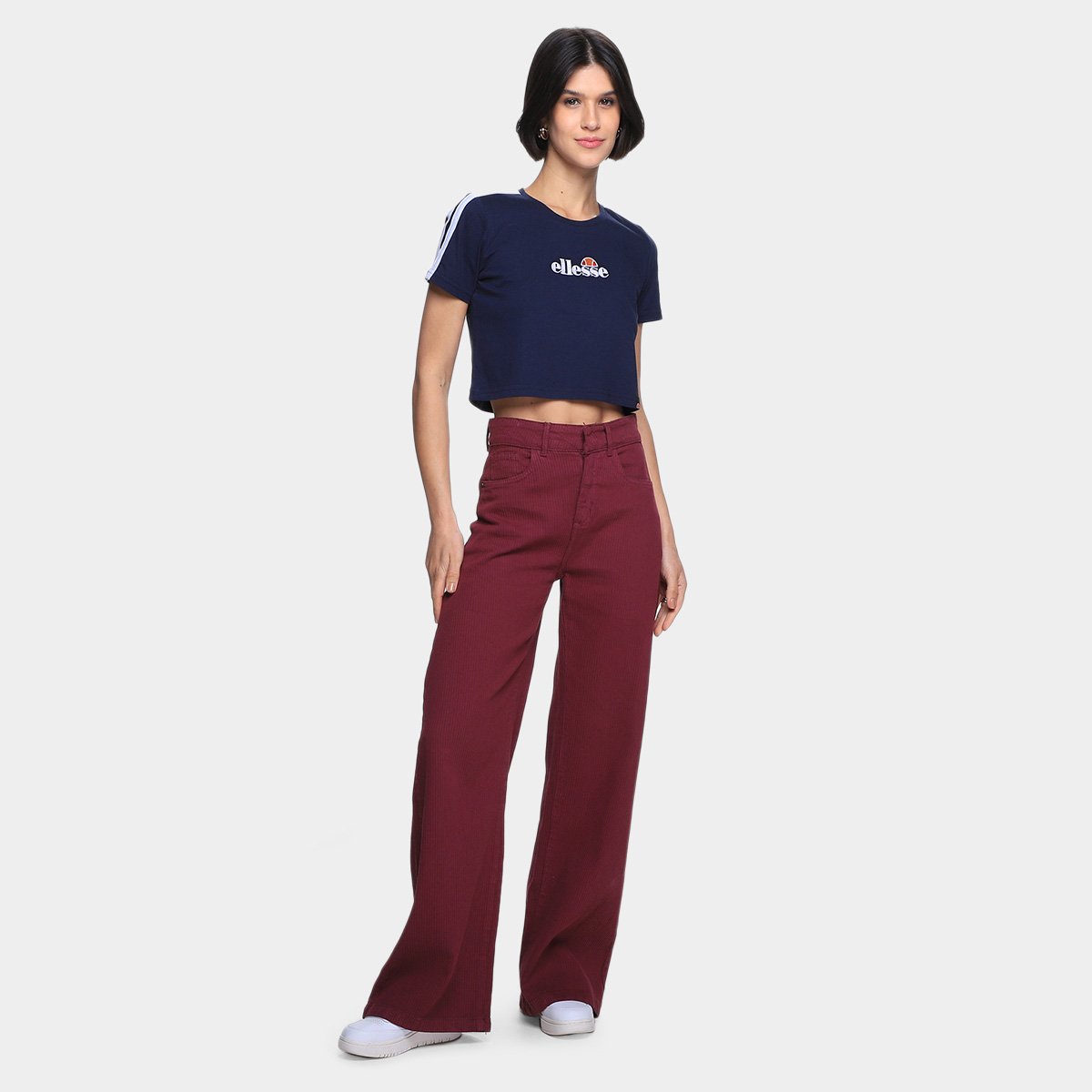 Camiseta Cropped Ellesse Manga Curta Feminina - Tam: M - 3