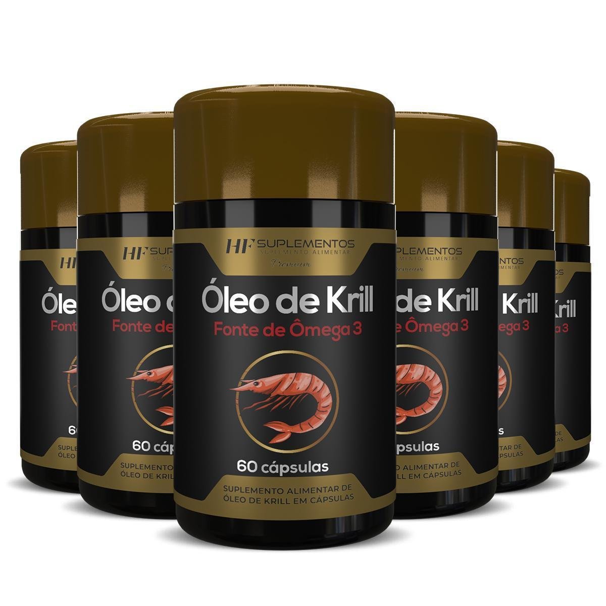 6X OLEO DE KRILL 60CAPS HF SUPLEMENTOS