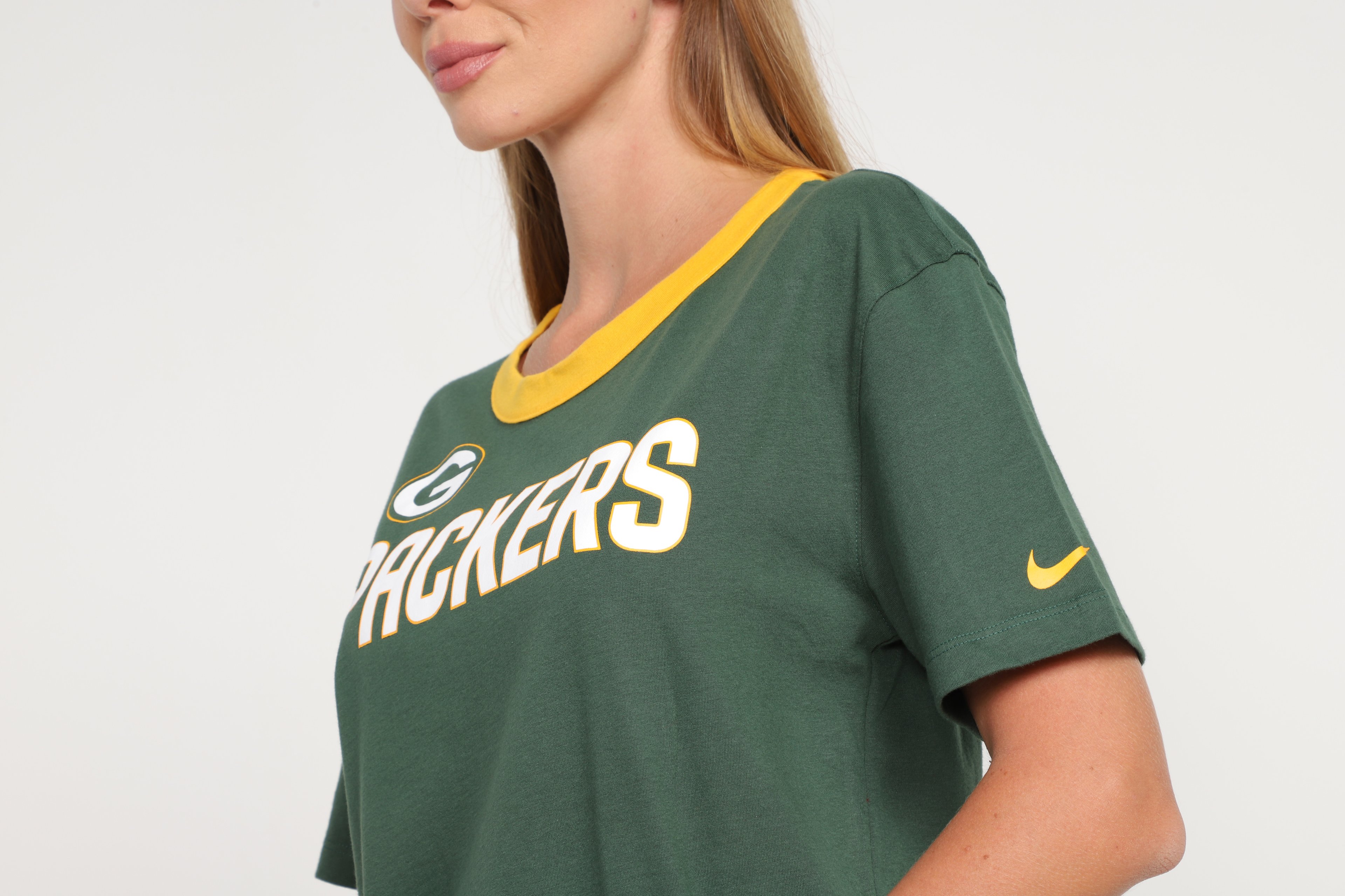 Camiseta Nike NFL Green Bay Packers High Hip Fashion Feminina - Tam: EP - 2