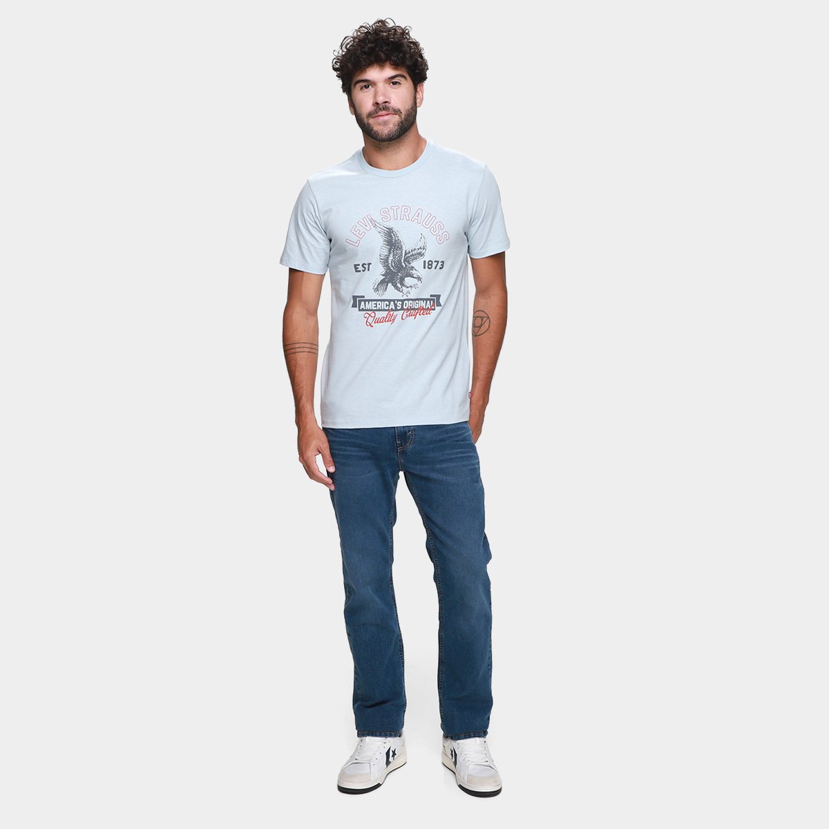 Camiseta Levis Graphic set-in Neck Masculina - Tam: M - 3