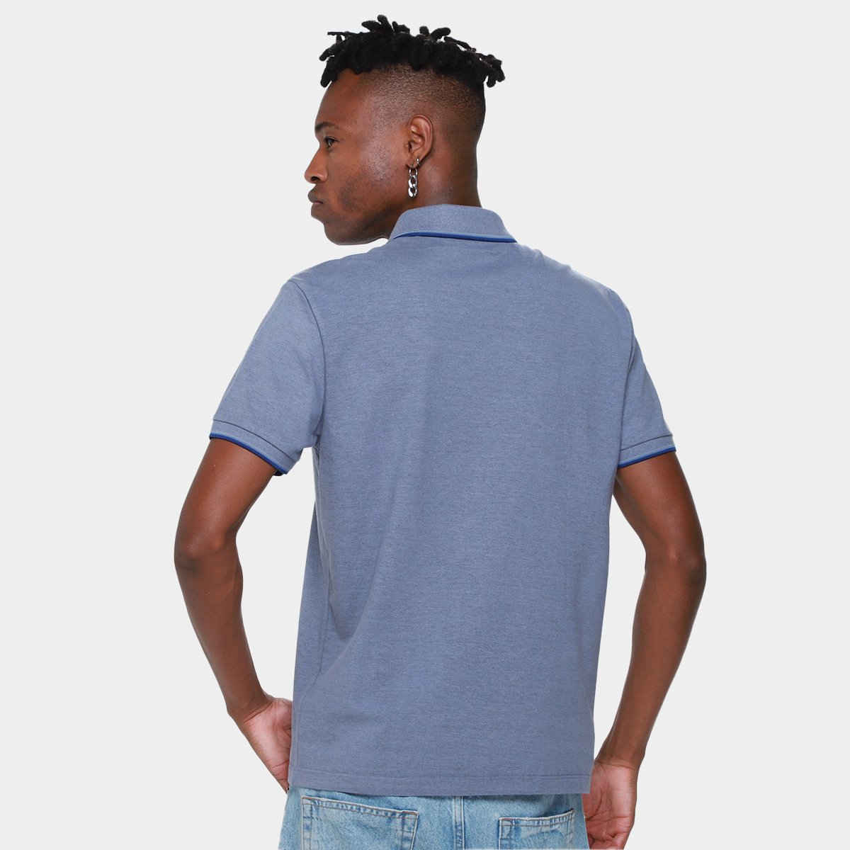 Camisa Polo Ellus Piquet Melange Classic Masculina - Tam: P - 1