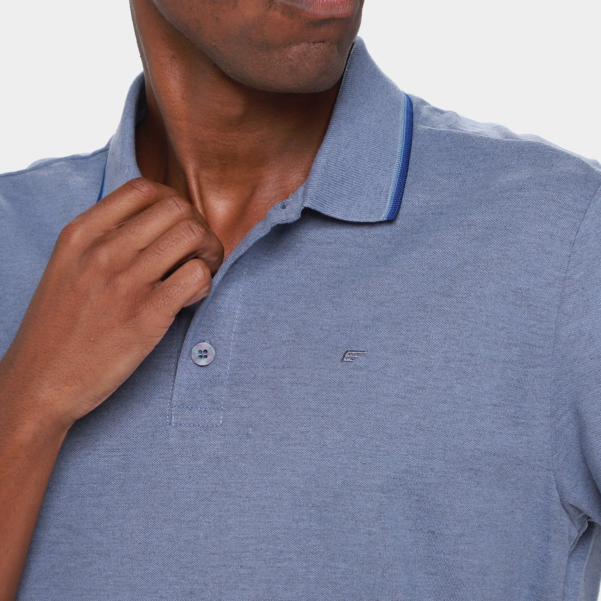 Camisa Polo Ellus Piquet Melange Classic Masculina - Tam: P - 2