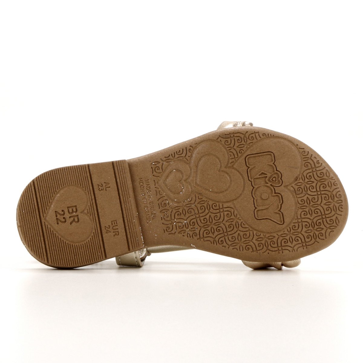 Sandália Infantil Kidy Amar e Comfort Glitter Feminina - Tam: 22 - 4