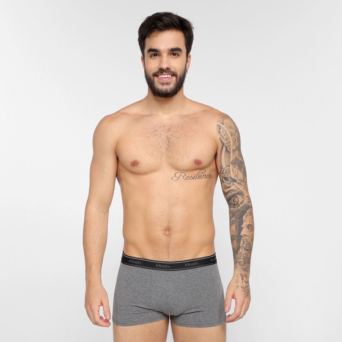 Kit Cueca Boxer Mash Cotton Elástico 10 Peças - Tam: P - 2