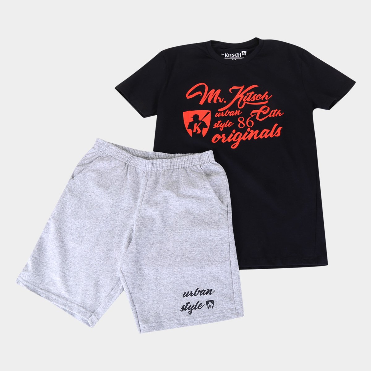 Conjunto Juvenil MR. Kitsch Originals Camiseta + Short Masculino