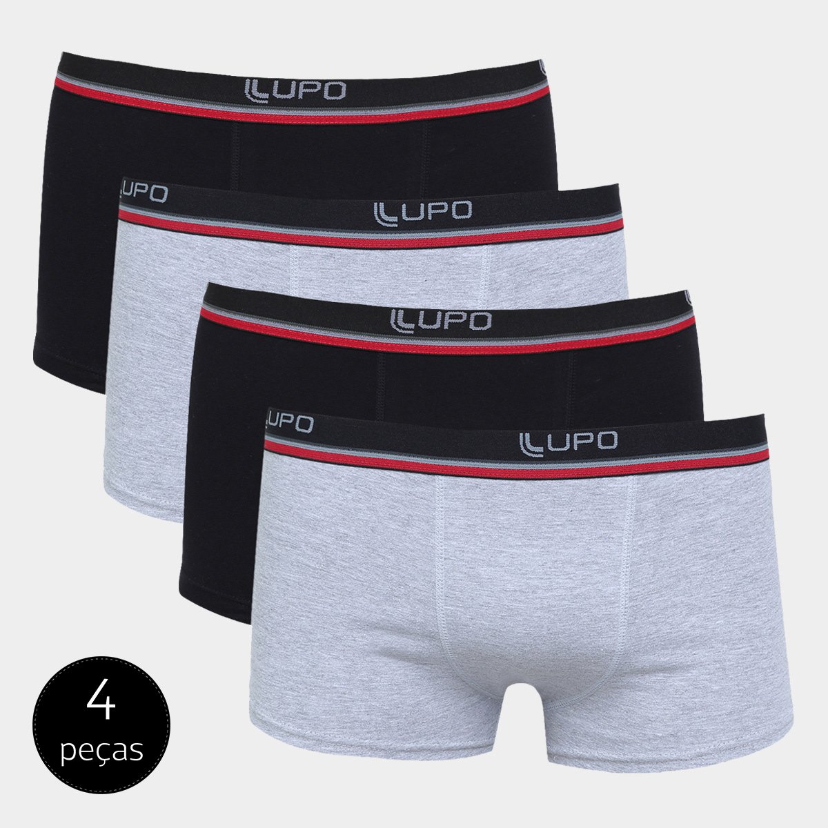 Kit Cueca Lupo Sunga 4 Peças