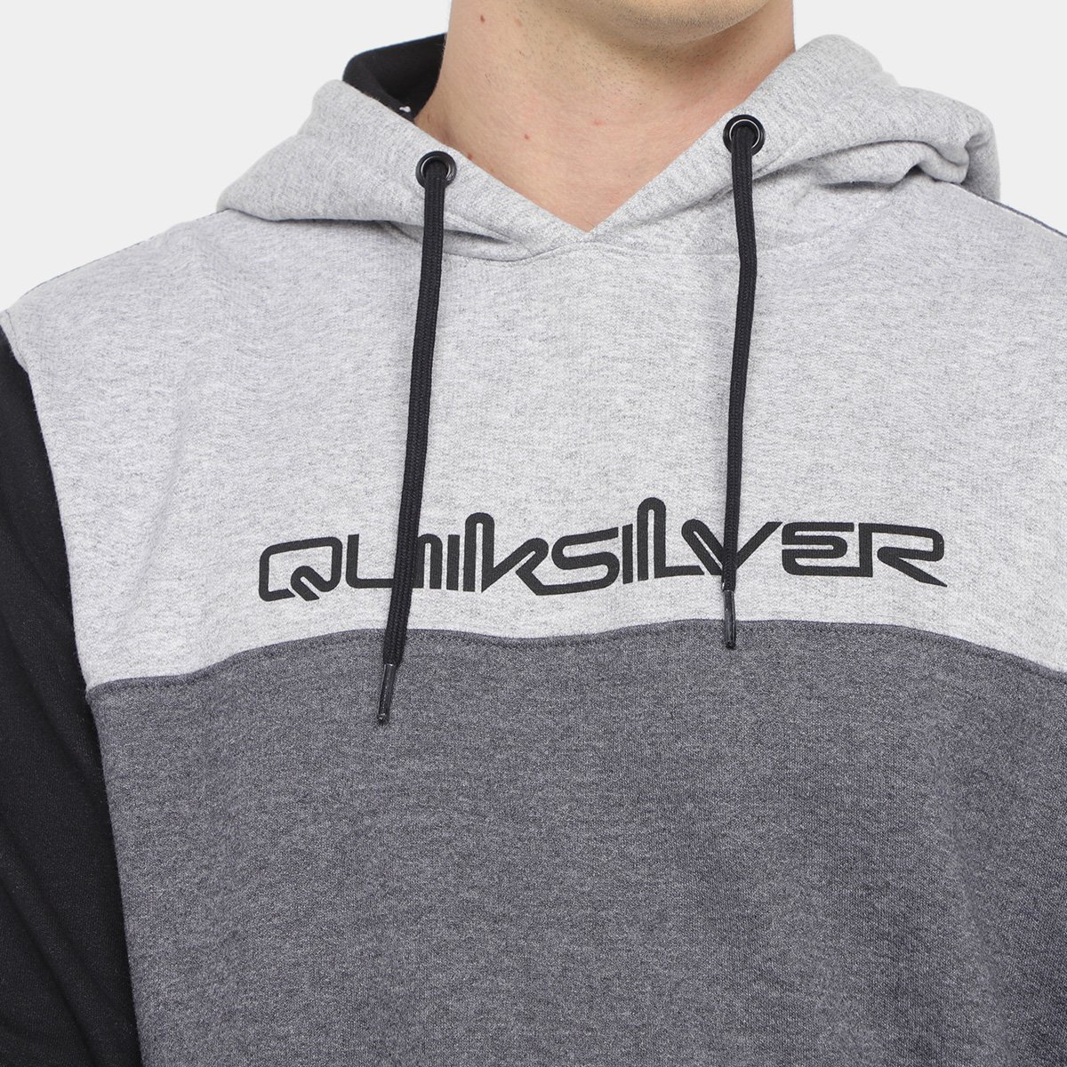 Moletom Quiksilver Block Company Capuz Masculino - Tam: M - 2