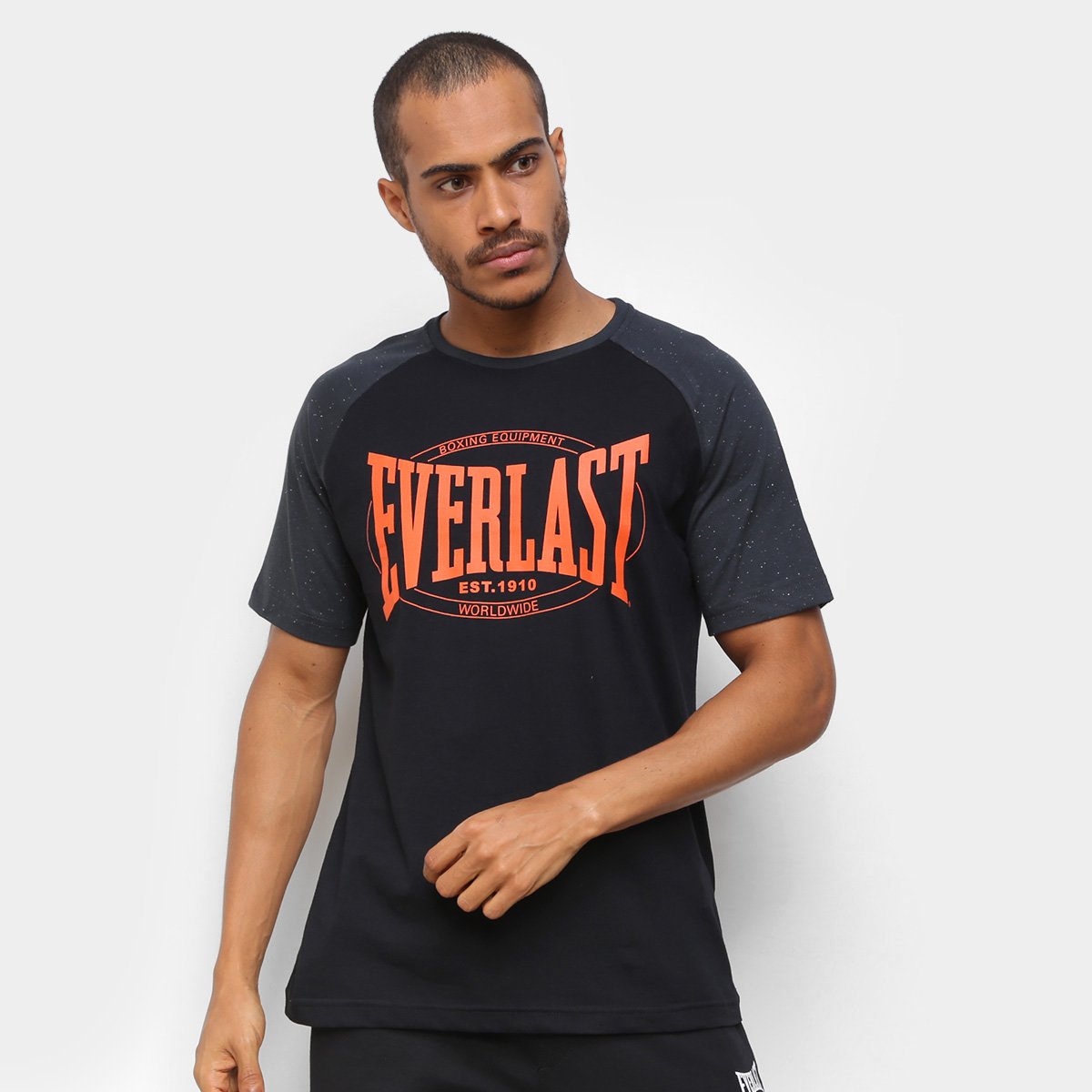 Camiseta Everlast Raglan Estampada Masculina