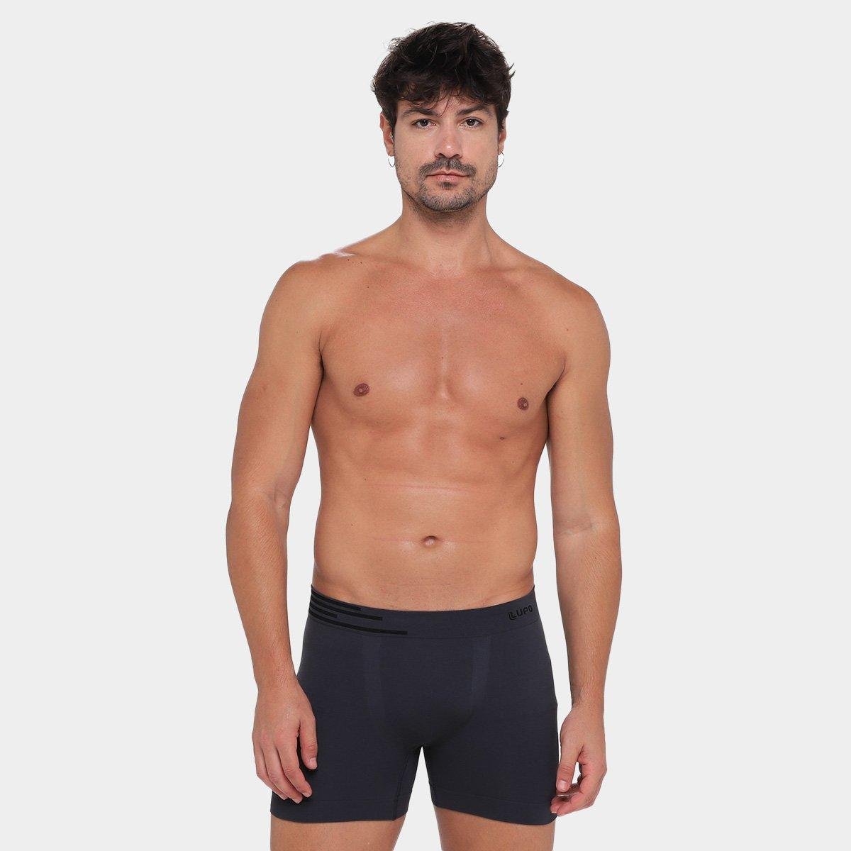 Kit Cueca Boxer Lupo Microfibra Sem Costura 2 Peças - Tam: P - 3