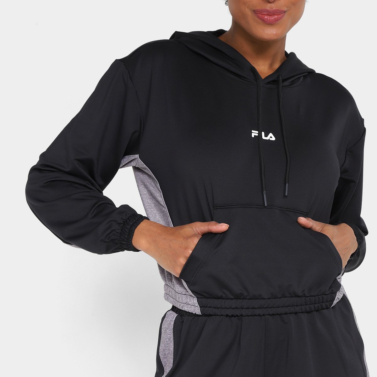 Casaco Fila Block Sports Com Capuz Feminino