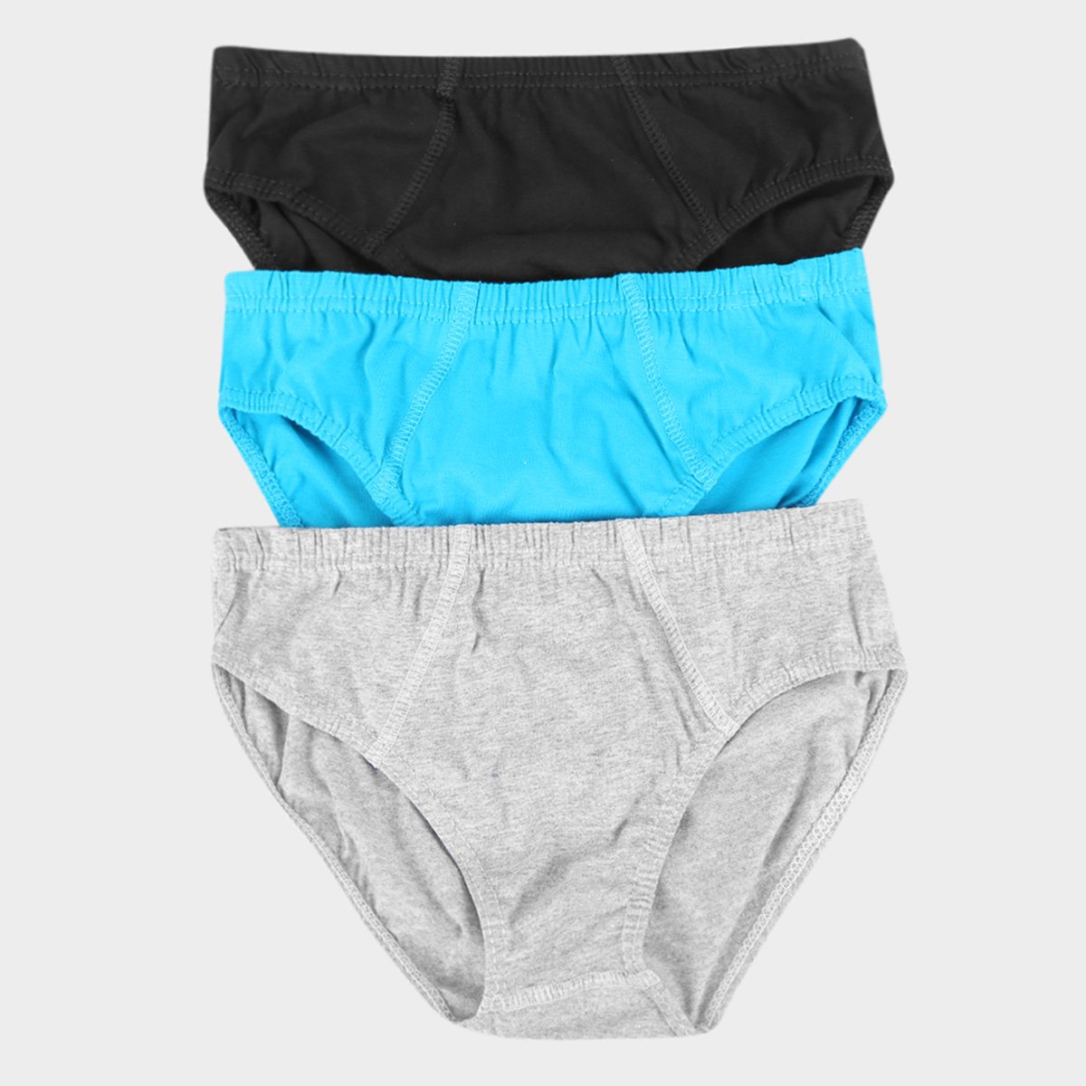 Kit Cueca Slip Infantil Selene Cotton 3 Peças