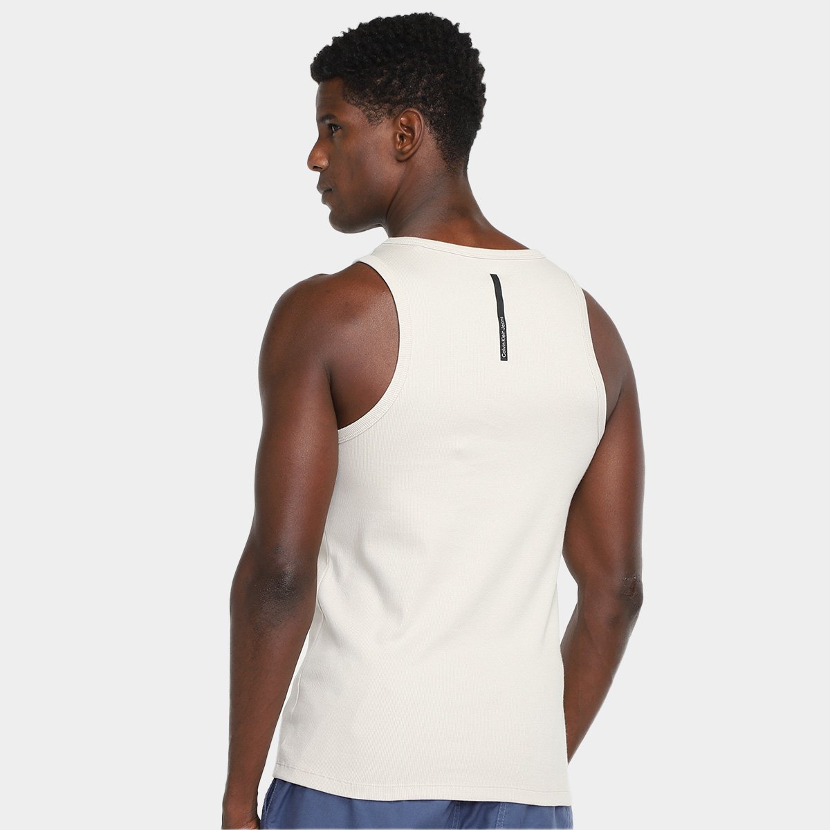 Regata Calvin Klein Ribana Logo Monogram Masculina - Tam: P - 1