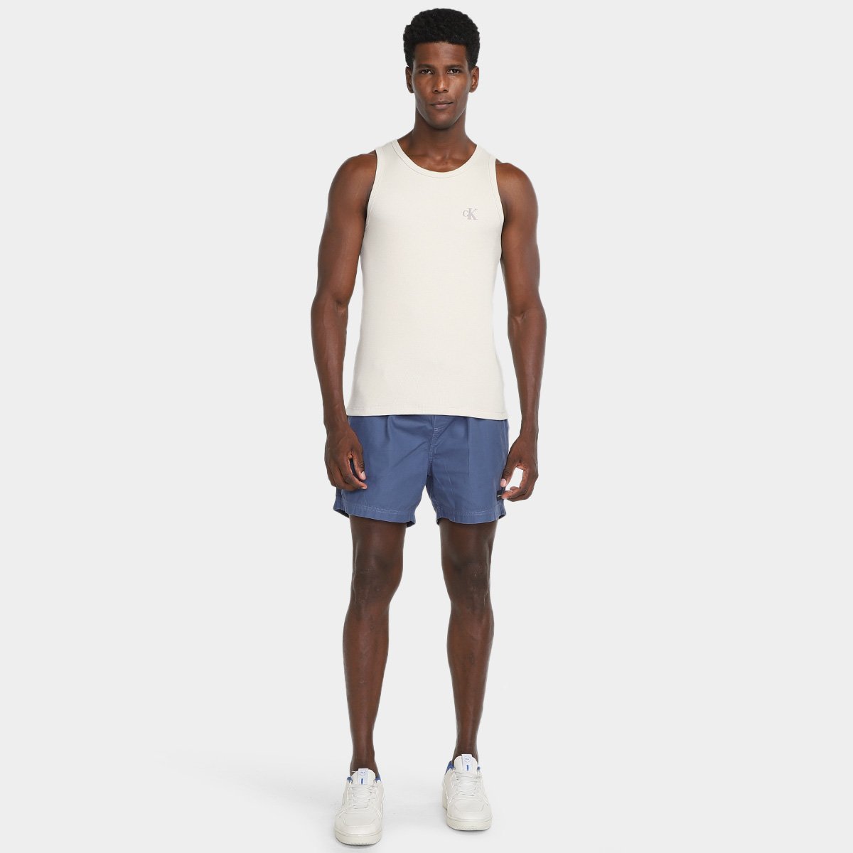 Regata Calvin Klein Ribana Logo Monogram Masculina - Tam: P - 3