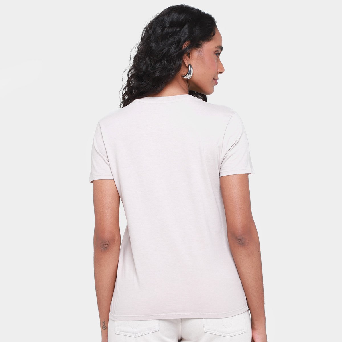 Camiseta Calvin Klein Micrologo Feminina - Tam: M - 1