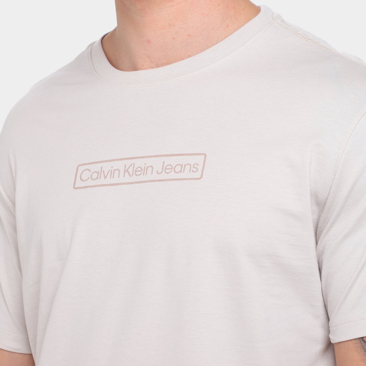 Camiseta Calvin Klein Logo Box Masculina - Tam: P - 2