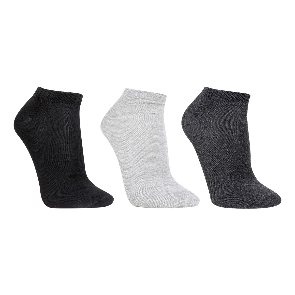 Kit De Meias Cia da Meia Cano Curto Lisa 3 Pares Masculina