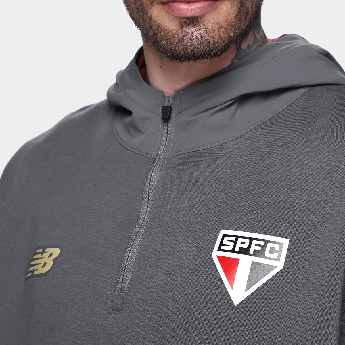 Moletom C/ Capuz São Paulo 25/26 Viagem New Balance Masculino - Tam: M - 2