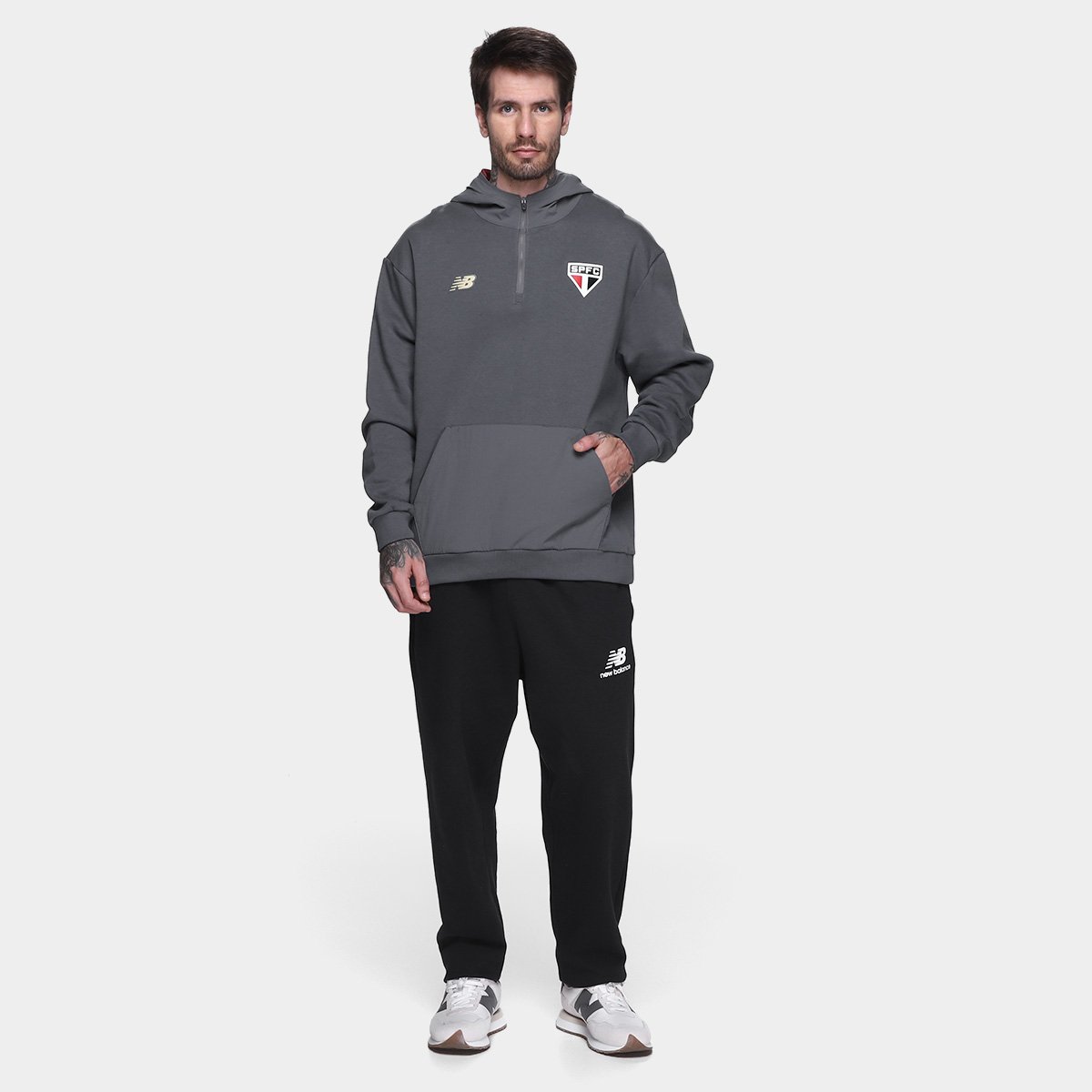 Moletom C/ Capuz São Paulo 25/26 Viagem New Balance Masculino - Tam: M - 3