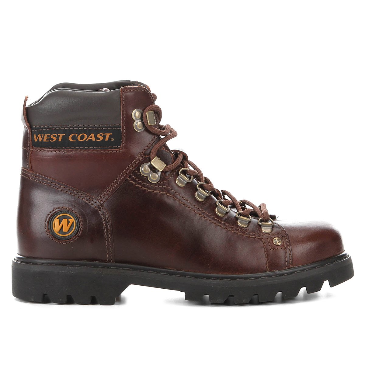 Bota Couro Coturno West Coast Worker Masculina - Tam: 38 - 1