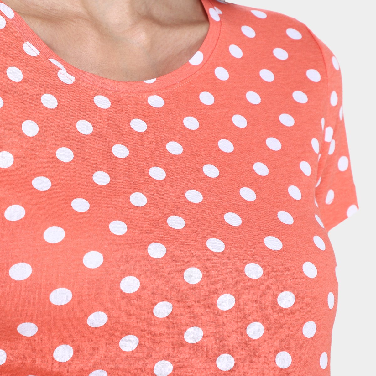 Kit Camiseta Básicos Poá c/ 2 Peças Feminina - Tam: P - 3