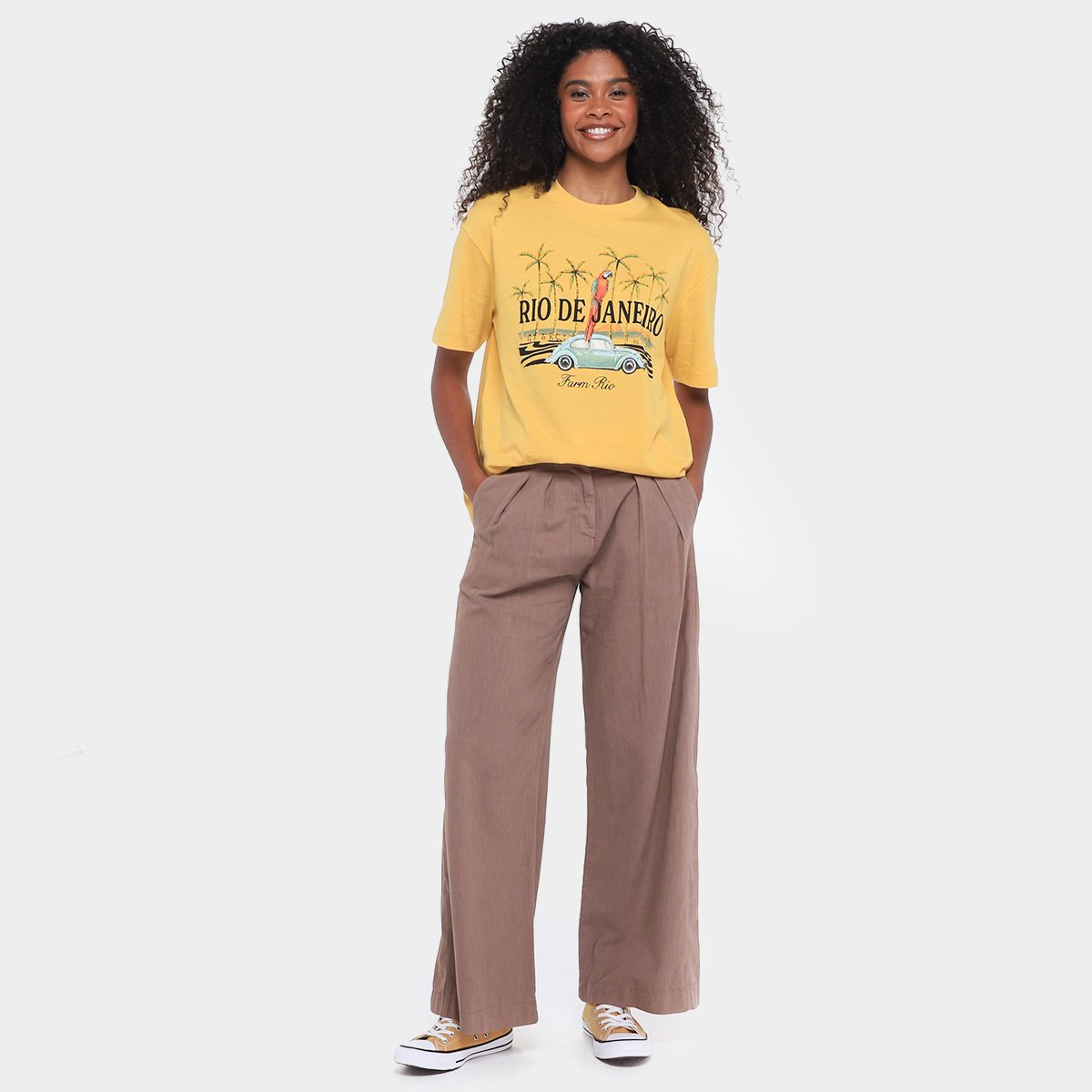 Camiseta Farm Brasileirinho Rio Feminina - Tam: P - 3