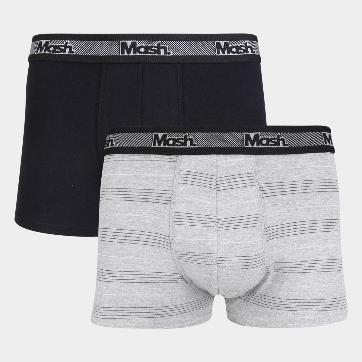 Kit Cueca Boxer Mash c/ 02 Peças