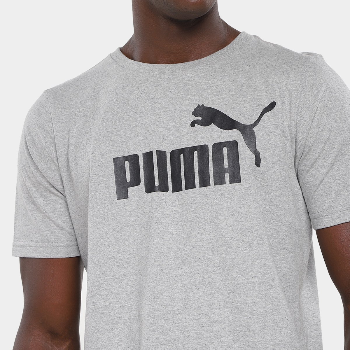 Camiseta Plus Size Puma Essentials Logo Masculina - Tam: EGG - 2