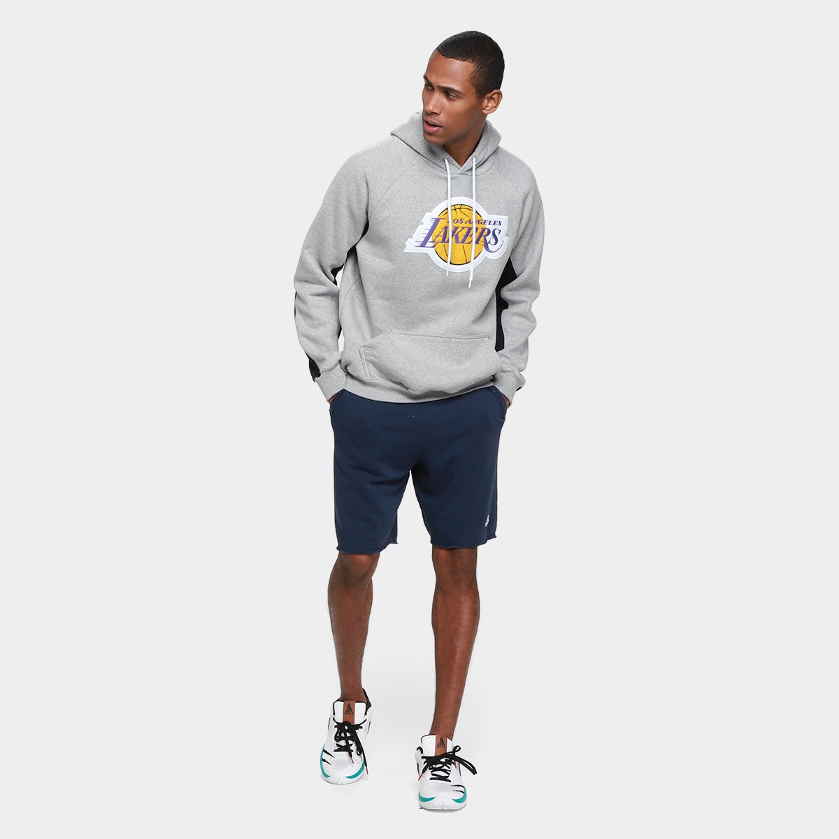 Moletom NBA Los Angeles Lakers Mitchell & Ness Masculino - Tam: P - 4