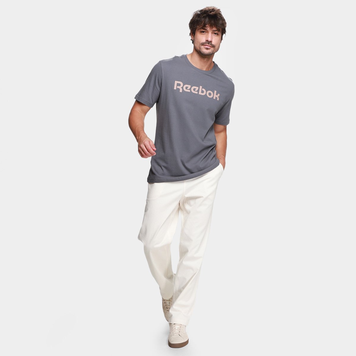 Camiseta Reebok Oportunity Linear  Masculina - Tam: P - 3
