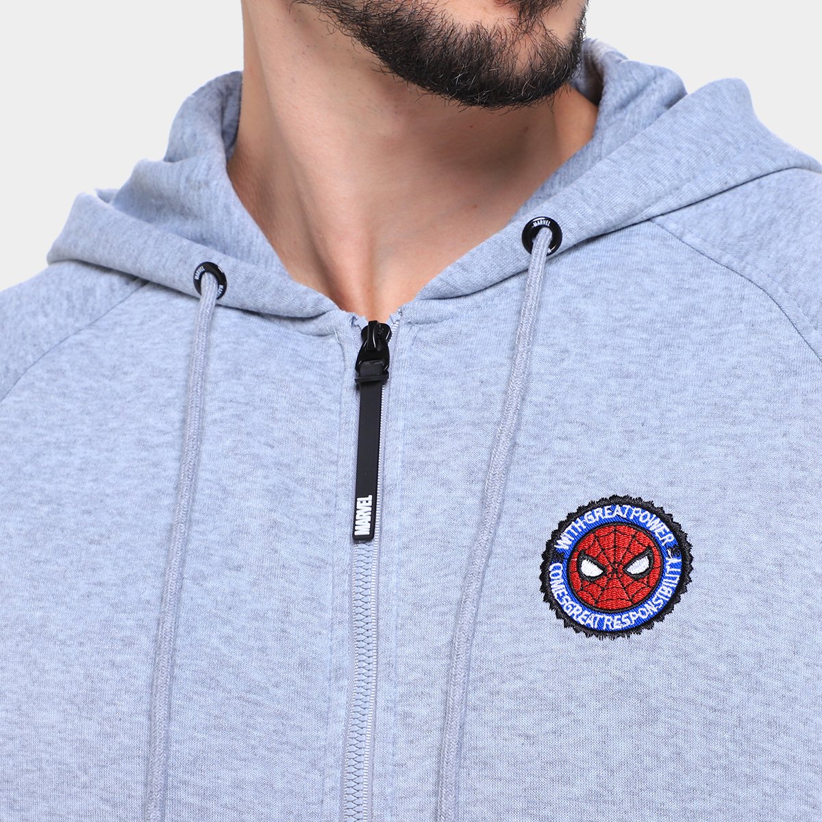 Moletom Mooncity Bordado Homem Aranha Masculino - Tam: P - 2