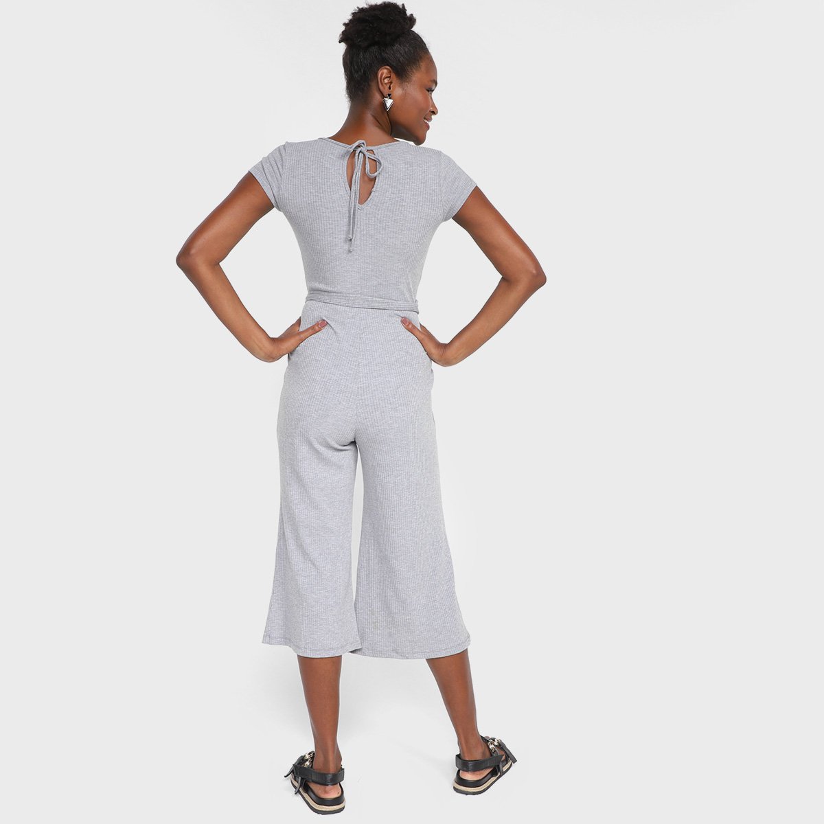 Macacão Mercatto Faixa Feminino - Tam: G - 1