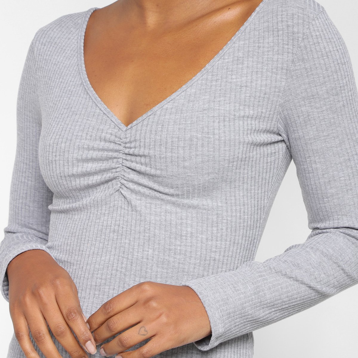 Blusa Básica Manga Longa Mercatto Feminina - Tam: M - 2