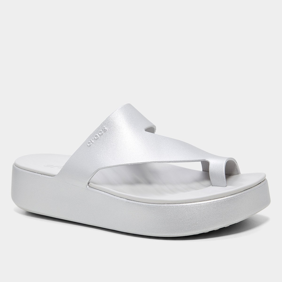 Sandália Crocs Getaway Metallic Platform Toe Loop Feminina - Tam: 39 - 1