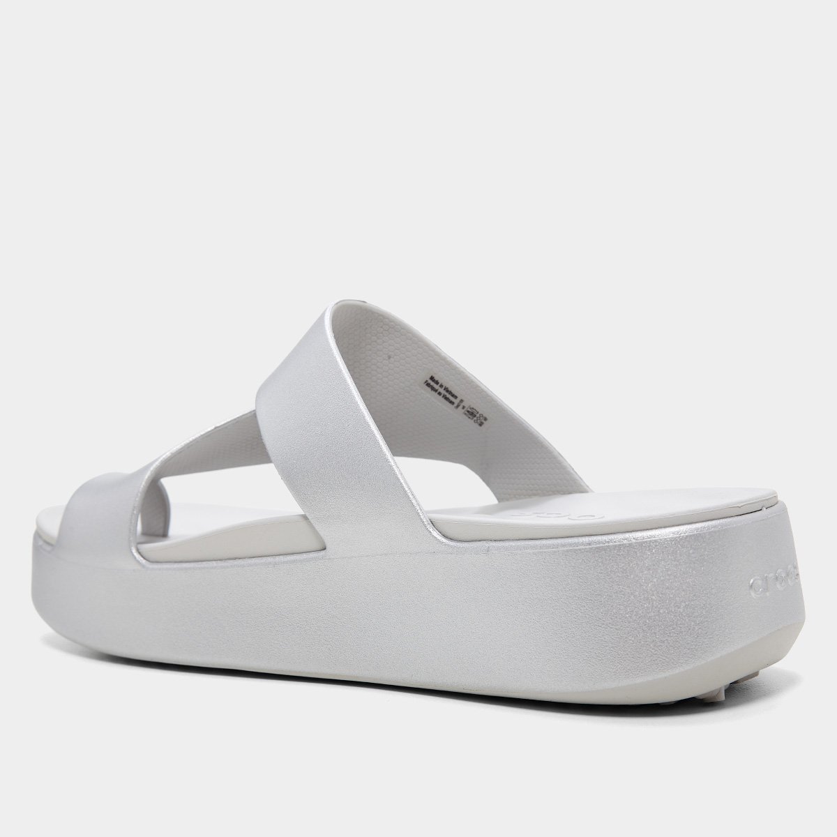Sandália Crocs Getaway Metallic Platform Toe Loop Feminina - Tam: 39 - 3