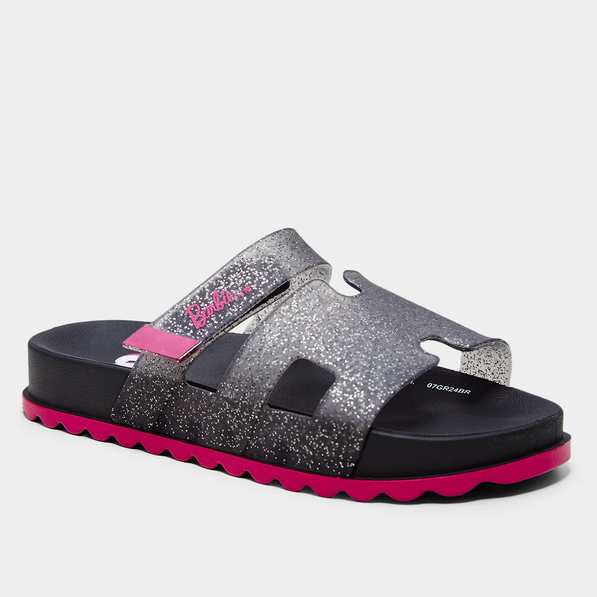 Sandália Slide Infantil Grendene Barbie Glam Menina - Tam: 29 - 1